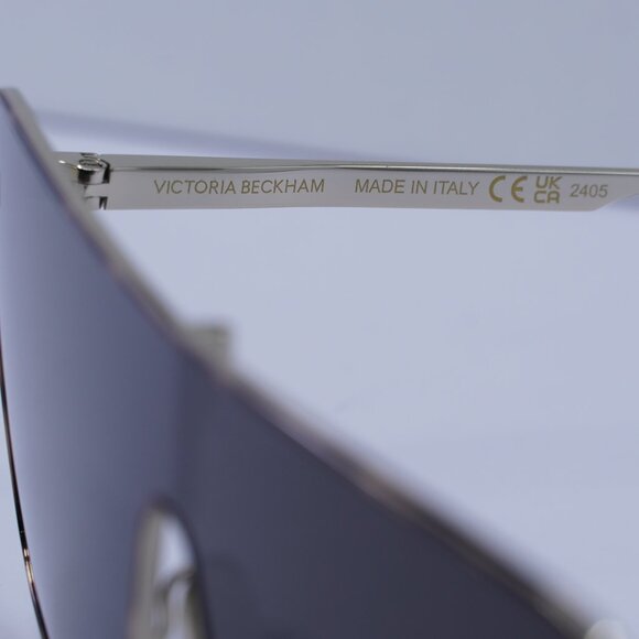 Victoria Beckham VB238S 701 Shield Sunglasses – Gold/Smoke - Picture 7 of 10